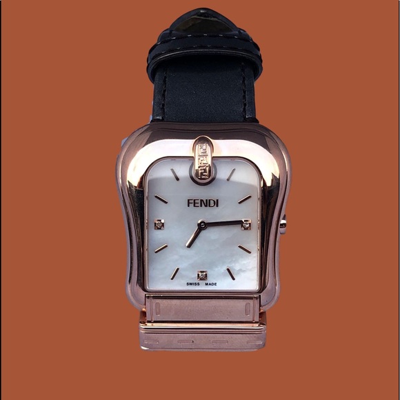 Fendi Jewelry - Fendi Rose Gold Buckle Watch